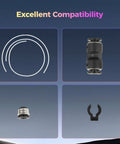 K2/K2 Pro PTFE Bowden Tube Kit With Metal Pneumatic Fittings For K2 And K2 Pro 3D Printers, showing tube and connectors