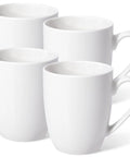 Huge 16 Ounce Ceramic Coffee Mugs 4 Pack White Set Durable Stoneware Cups For Coffee Tea Heat Retention Chip Resistant Easy Clean Gift