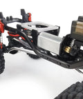 Beef Up 0.5M 32T Spur Gear And 8T Pinion Conversion Kit installed in 1 24 Scale RC Crawler Axial SCX24 showing CNC machined gears