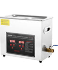 Heavy Duty 6L Ultrasonic Cleaner With Digital Timer And Heater, stainless steel design for effective cleaning of watches and circuit boards.