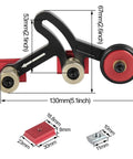 Upgraded Router Table Saw Roller Feeder With One Way Bearings And Anodized Aluminum Body For Reliable Kickback Protection, measures 130mm.