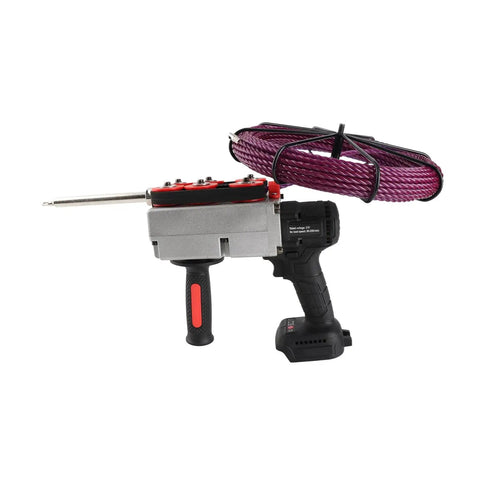 Heavy Duty Electric Pipe Threader Fueled By Peppy Brushless Motor with 50ft TEP cable and ergonomic grip design.
