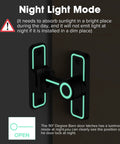 Keyless Entry Sliding Barn Door Lock Kit 2 In 1 With 90 Degree And 180 Degree Latches luminous black night light mode