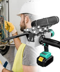 Heavy Duty Cordless Electric Wire Cable Puller With Killer Torque For Smooth Conduit Stringing And Quick Drywall Projects Includes One Ready To Roll Battery Pack used by electrician.