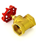 1 Inch NPT Brass Gate Valve Female X Female With Wheel Handle Built Tough Heavy Duty Plumbing Valve For Fuel, Air, Water, Gas, Oil