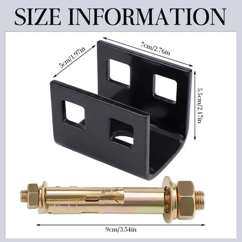 Heavy Duty Concrete Slab Anchor Kit For Mobile Homes Featuring Four Rock Solid Expansion Bolts Designed For Quick Setup And Lock Tight Holding Power To Keep Your Structure Wind Ready And Secure