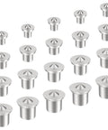20 Piece Dowel And Tenon Center Transfer Plugs Set For Woodworking, Pro Grade Solid Dowel Center Pins, Heavy Duty Steel Tool Kit