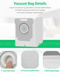 Bulk 14 Pack Roomba Vacuum Bags Replacement For i7 And i7 Plus, i8 And i8 Plus showing 4-layer fabric design