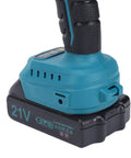 Heavy Duty Brushless Cordless Drill Packing Real Knuckle Crack Torque And Seamless Handling Crafted Tough To Hustle Through Tricky Diy Builds Quick Featuring A Beefy Metal Chuck That Holds Firm Every Time, showing the 21V lithium-ion battery.