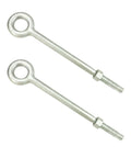 Heavy Duty Galvanized Eye Bolts With Nuts 3/4 Inch By 12 Inch Forged Steel 2 Pack for Rigging and Lifting Straight Line Pulls