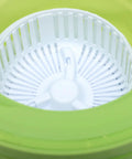 Interior view of Portable Mini Washing Machine 6 Liter Foldable Compact Cleaner showing white spin drum for small fabrics.