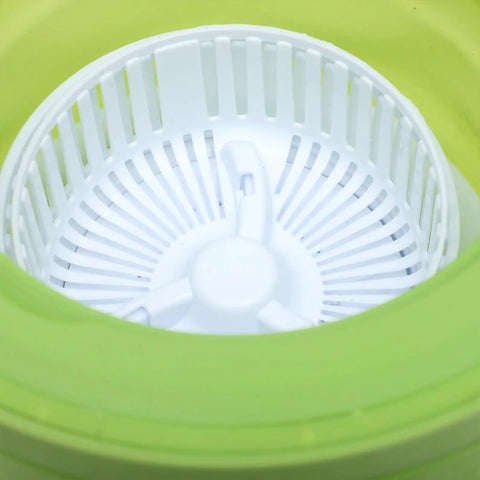 Interior view of Portable Mini Washing Machine 6 Liter Foldable Compact Cleaner showing white spin drum for small fabrics.