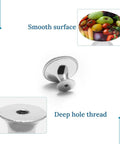 Sharp Fruit And Vegetable Round Cabinet Knobs For Drawers bright metallic knob showing smooth surface and deep hole thread.