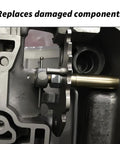 TH400 Transmission Manual Shift Shaft Kit For GM TH400 Upgrade OEM 38511-05K Includes Shift Shaft, Flange Nuts, O-Ring, Seal And All Hardware For Smooth, Precise Shifts And Beefed-Up Long-Lasting Performance. installed in transmission case
