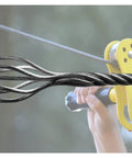 Heavy Duty Galvanized Steel Zip Line Cable 5/16 Inch 7000 Lb Breaking Strength 7x19 braided aircraft wire for backyard use.