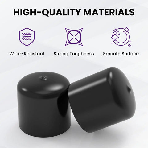 4 Pack 1.98 Inch Bearing Rubber Caps For Trailer Wheel Hub Dust Cover, high-quality materials, wear-resistant, smooth surface