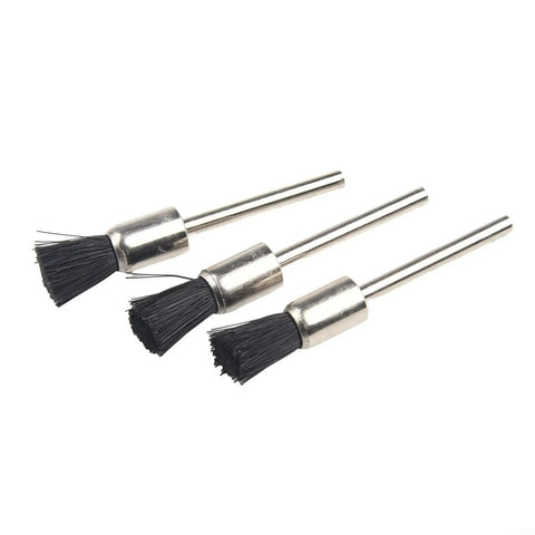 9 Piece Nylon Cup Wheel Set With 3mm Shanks For Tight Corners And Jewelry Metal Polishing Descaling Buffing