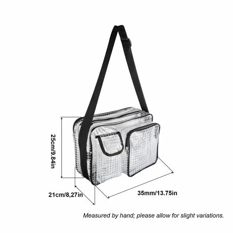 Slick Clear Anti Static Briefcase Featuring Multiple Pockets And Heavy Duty Pvc Build Perfect For Cleanroom Tasks And Semiconductor Travel, 35cm x 25cm x 21cm.
