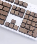 GH60 Full Set Solid Wood Keycaps For Cherry Mx Switch Mechanical Gaming Keyboards 104 Keys on white keyboard