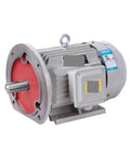 High Torque Three Phase Induction Motor 1.5 Kw Genuine Copper Winding 380 Volt Industrial Electric Motor side view with red end cap.