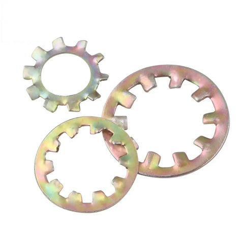 1000pcs Lock Washers M3 To M8 Zinc Plated Internal Teeth For Vibration Resistant And Shockproof Fastening With External Teeth Durable Secure Locking Hardware