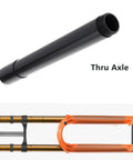 Thru Axle 20mm x 110mm with 175mm Overall Length, Compatible with Fox 40 Forks, Black Aluminum Alloy