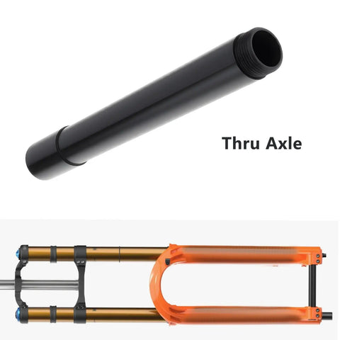 Thru Axle 20mm x 110mm with 175mm Overall Length, Compatible with Fox 40 Forks, Black Aluminum Alloy