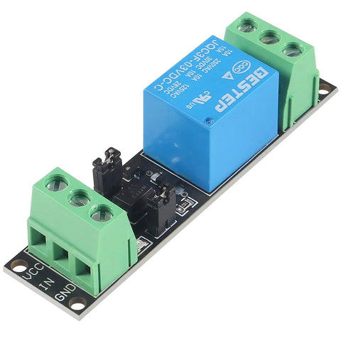 One Channel 3V 3.3V Relay High Level Driver Module With Optocoupler Isolation Plug And Play 10A 250VAC And 10A 30VDC Load Isolated Drive Board