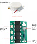 Wiring diagram for Dual Nozzle Micro Hydroelectric Water Turbine For Off Grid Power Portable 100W Hydropower Generator with circuit board.