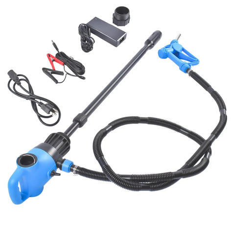 55 Gallon Electric Drum Barrel Pump For Diesel And Kerosene Transfer With 120V AC And 12V DC Options Wide Compatibility For Mild Detergents Antifreeze And Ag Chemicals Effortless Fluid Handling