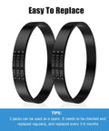 Durable E0205 Replacement Vacuum Belt For PowerSpeed Lightweight Vacuums 2 Pack Easy Install Fits NEU Series