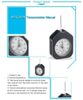 Dual Pointer Analog Tension Gauge For Precise Push And Pull Force Measurement From 30g To 500g With High Accuracy 0.02 N Wide Range Tension Gauge For Lab Shop And DIY Projects, black body