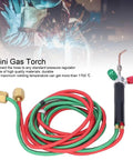 Pro High Heat Gas Torch For Metal Melting And Jewelry Crafting with colored hoses, ideal for detailed welding and crafting.