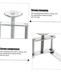 10 Pack Adjustable Screw Water Stopper Clamp For Lab Tubing Control Clips And Brackets, Quick Release Leak Prevention