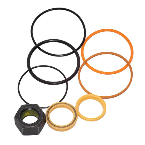 All In One Heavy Duty Hydraulic Tilt Cylinder Seal Kit For Backhoe And Loader Equipment Compatible With 753 763 773 863 7753 911C S130 T140 And BL370 With O Rings Seals And Hardware For Easy On Site Repair And Long Lasting Seal Life. hydraulic seal rings and nut
