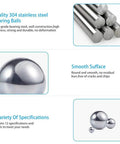 Close-up of 200 Pieces Precision 5mm Stainless Steel Bearing Balls G25 304 Stainless Non Magnetic For High Performance Machines And DIY Projects