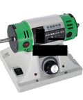 AOXHUGB Lapidary Machine Jade Jewelry Bench Lathe Grinding Tool 0.4-6.5mm, compact design with copper motor for DIY polishing.