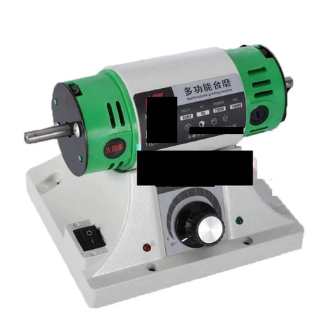 AOXHUGB Lapidary Machine Jade Jewelry Bench Lathe Grinding Tool 0.4-6.5mm, compact design with copper motor for DIY polishing.