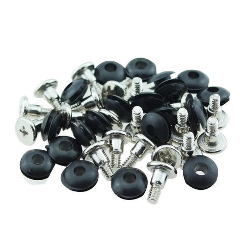 20 Pack Three Point Five Inch Anti Vibration Mounting Screws for PC Hard Drives in black and silver color
