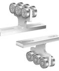 Domary Electric Hoist Trolley Roller Assembly 6 Wheel Heavy Duty Strut Channel Unit with s45c steel construction.