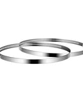 Two stainless steel air ducting hose clamps, worm-drive, adjustable 4/6/8/12 inch, pack of 2