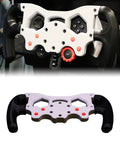 Rock Solid F1 Style Racing Wheel Mod Kit For Logitech G29 G920 G923 showing ergonomic control panel with buttons and grips.