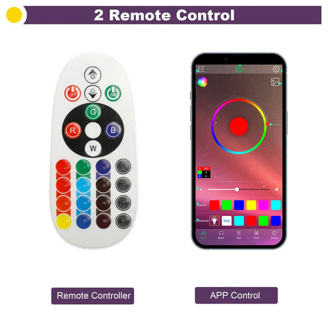 120Ft SMD5050 RGB Storefront LED Lights With Smart Bluetooth Control 240 LEDs Waterproof Module Kit remote app interface