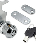 Five Eighth Inch Tubular Cam Lock Set With Keys, Keyed Alike For Cabinets And Toolbox, Zinc Alloy Hook Cam Lock