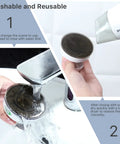 Cleaning process of Two Pack Strong Suction Cup Handles For Glass Mirror Tile And Drawer Doors with water and hair dryer
