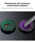 ND And CPL Filter Kit For Osmo Action 5 Pro And Osmo Action 4, 4 Pack Screw On Neutral Density Filters ND8 ND16 ND32 With CPL showing waterproof surface and metal frame