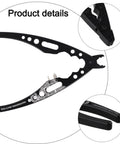 Aluminum Alloy RC Ball Head Pliers With Shock Absorber displaying black aluminum construction and precision grip features.