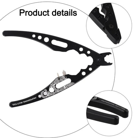 Aluminum Alloy RC Ball Head Pliers With Shock Absorber displaying black aluminum construction and precision grip features.
