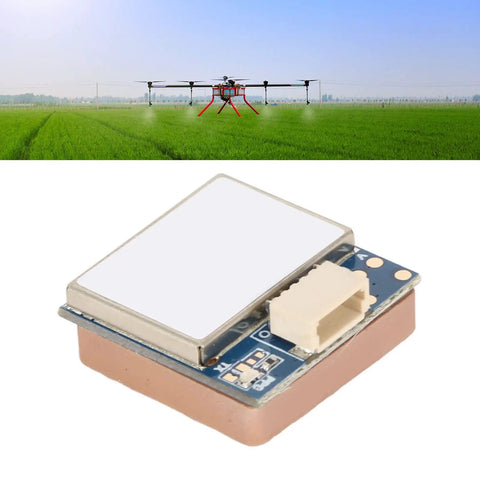 Pro Grade Positioning Module for Fixed Wing RC Drones and FPV Aircraft with PCB and Ceramic Antenna, field in background