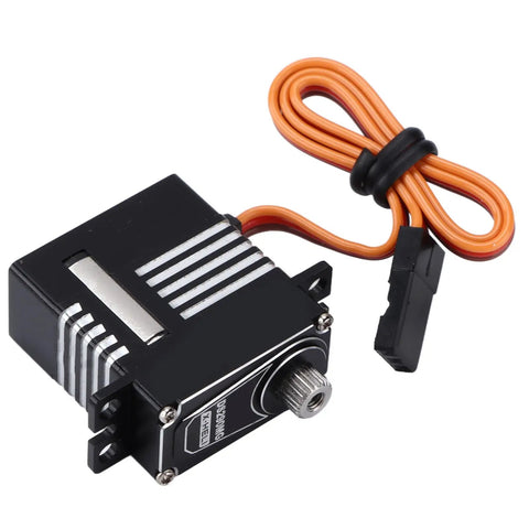 Premium Full Metal Waterproof Steering Gear Servo DS290MG showing aluminum body, attached wire, designed for RC pilots use.